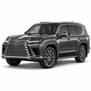Lexus LX 700h gris oscuro sobre fondo blanco — DICRESA